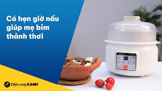 Nồi Nấu Chậm Điện Tử Có Chức Năng Hẹn Giờ, Giúp Mẹ Bỉm Nhàn Rỗi