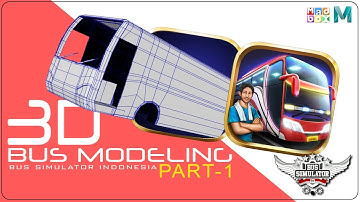 Bus 3D Modeling |  Bus Simulator Game Part-1
