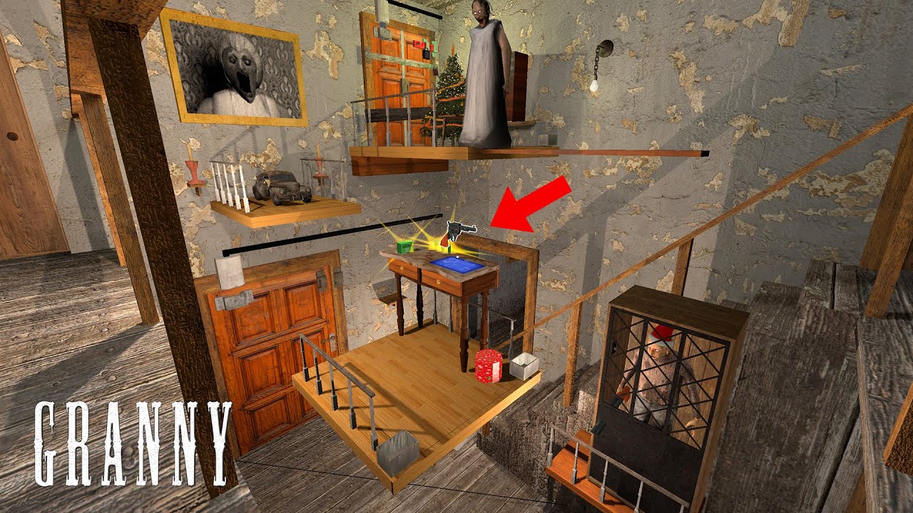 Granny Recaptured v1.4.0 – NEW Revolver Weapon + Mini Escape Door! (Ultimate Custom Map)