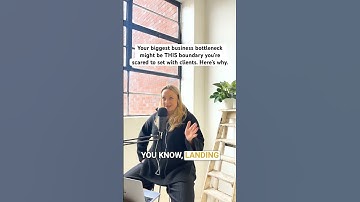 Your biggest business bottleneck might be THIS boundary you’re scared to set with clients