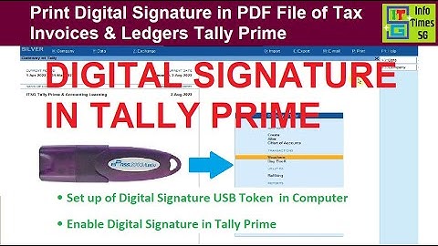 Digital Signature in Tally Prime Invoice | Tally Prime Digital Signature Configuration
