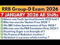 RRB Group-D Exam 7 January 2026 Expected Questions For Upcoming RRB Group-D Shifts. #rrbgroupd