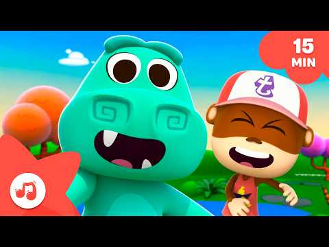 Los Animales Más Graciosos 🙊 Canciones Infantiles [15 min] | Canciones del Zoo