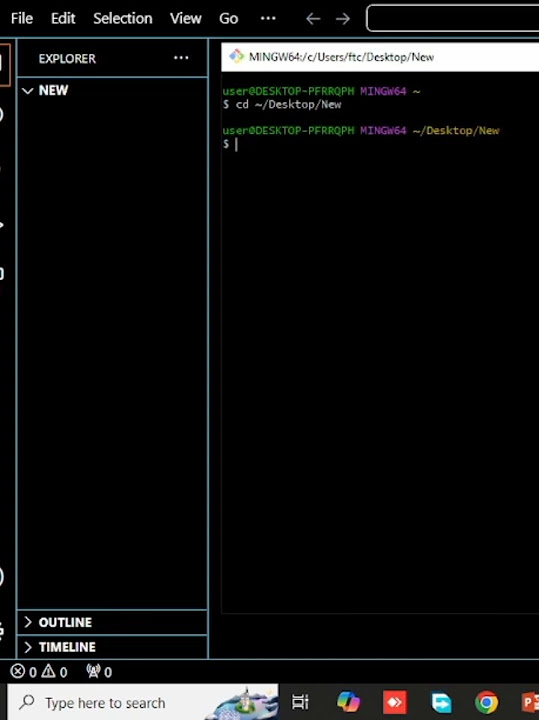 Creating js file through git bash node js git bash youtube