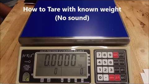CHS-30D Counting Scale - Tutorial #1 - Setting Tare w/ Known Weight