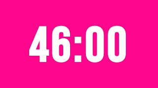 46 Minute Countdown Timer No Music With Alarm Clock At The End