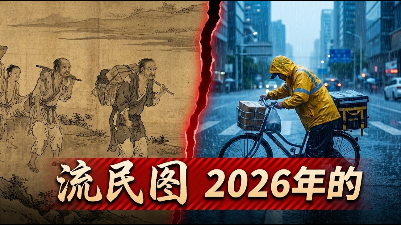 2.9亿人困在系统里：从北宋流民图看现代“数字佃户”，灵活就业是蓄水池还是大明劫的导火索？ #灵活就业 #社会观察 #深度解析