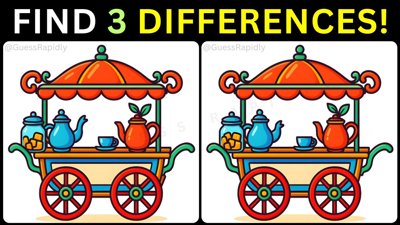 📥Три отличия, спрятанные на виду🎉【#393 Игра-головоломка «Найди 3 отличия»】