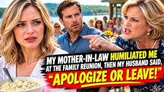 Full “My Mother-in-Law Humiliated Me at the Family Reunion, Then My Husband Said, ‘APOLOGIZE OR LEAVE’” News
