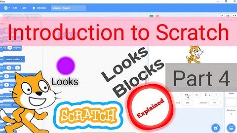 Scratch Looks Blocks Explained | Introduction to Scratch Programming Part 4 | @alwysbescratchy