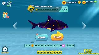 Hungry Shark Evolution - GREAT WHITE SHARK HALLOWEEN SKIN - Android & IOS Games screenshot 2