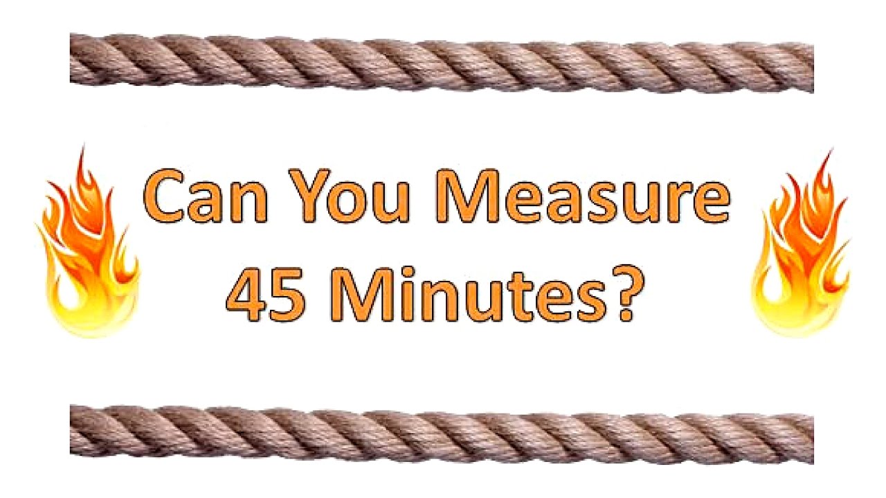 Mind Puzzle The Burning Ropes YouTube