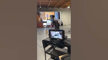 No way I got this shot first try!!!! Robots LED walls with Unreal engine. #ledwall #filmmaking