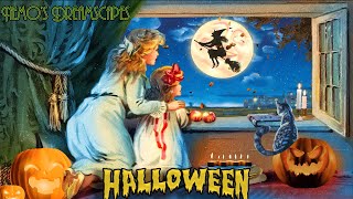 1948, Vintage Halloween Oldies playing in another room (rustling leaves falling, wind, howling) ASMR