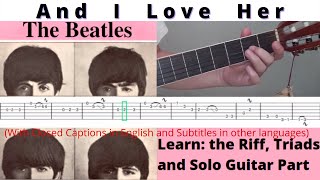 And I Love Her - The Beatles - Lead Guitar Tutorial @TeacherBob