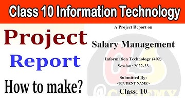 Salary Management Project Report for Class 10 Information Technology 402