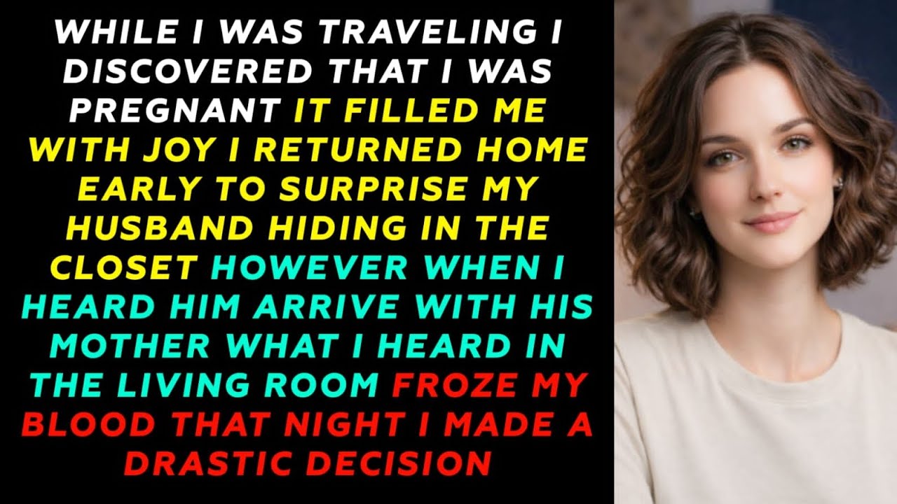 I returned to surprise my husband with my pregnancy, but what I heard from my mother-in-law ...