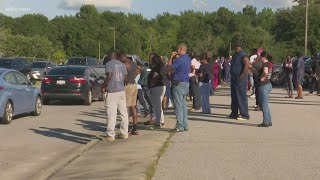 Parents waiting for students after Orangeburg school shooting