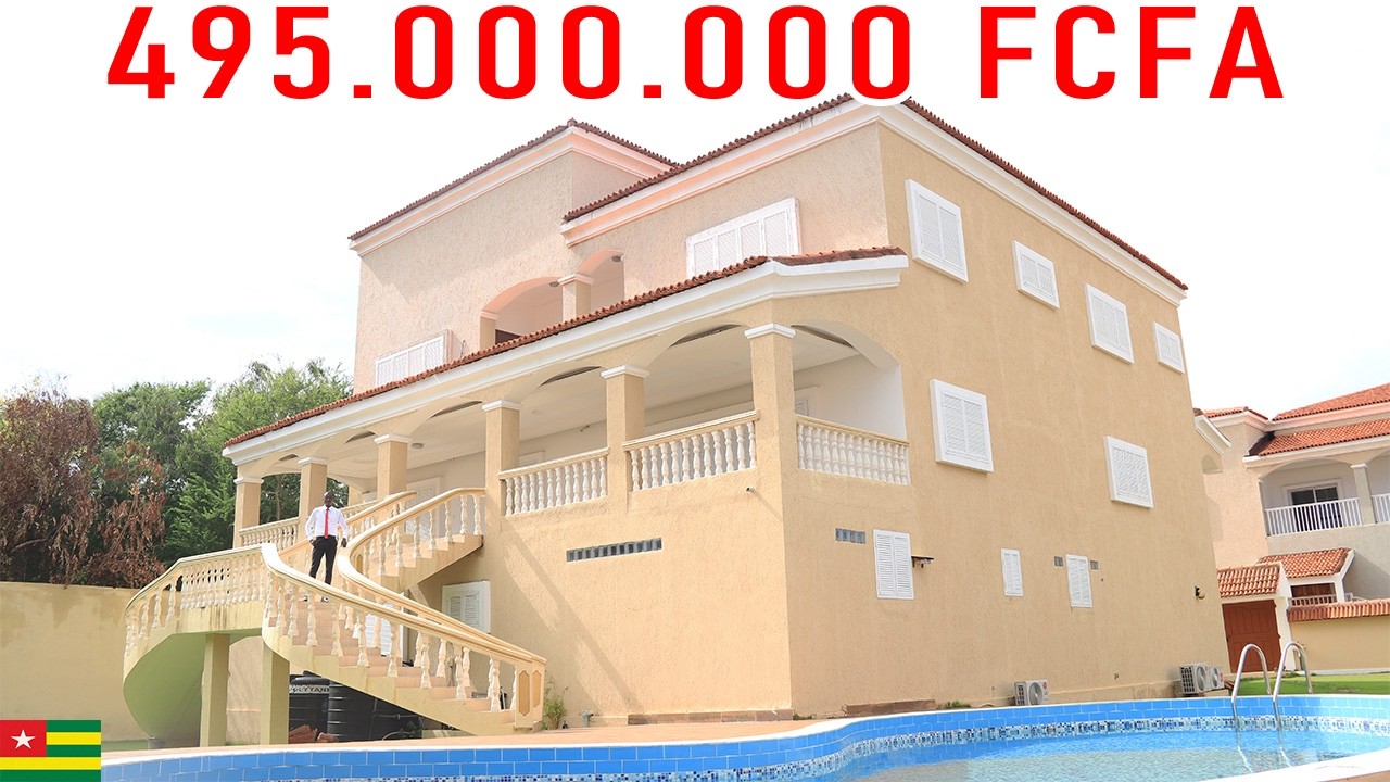 VILLA DE HAUT STANDING DE STYLE NEO MEDITERRANEEN A VENDRE A 495 000 000 FCFA A BAGUIDA LOME TOGO