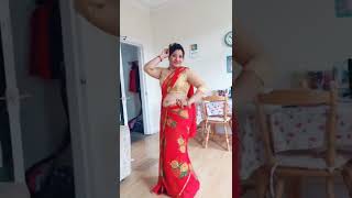 Hot Nepali Bhabhi Tempting Milky Belly Deep Navel In Saree