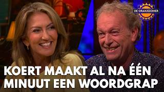 Koert Westerman maakt bij De Oranjezomer al na één minuut woordgrap over Dilan Yeşilgöz Koert Westerman maakt bij De Oranjezomer al na één minuut woordgrap over Dilan Yeşilgöz
