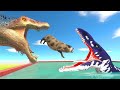 Can someone overcome fire tornado and survive liopleurodon pool  animal revolt battle simulator