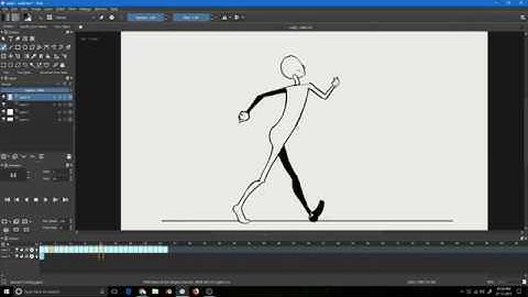 Krita Animation Test: Walk Cycle 2