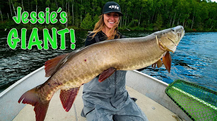 JESSIE'S GIANT - girl catches monster musky- (EPIC...
