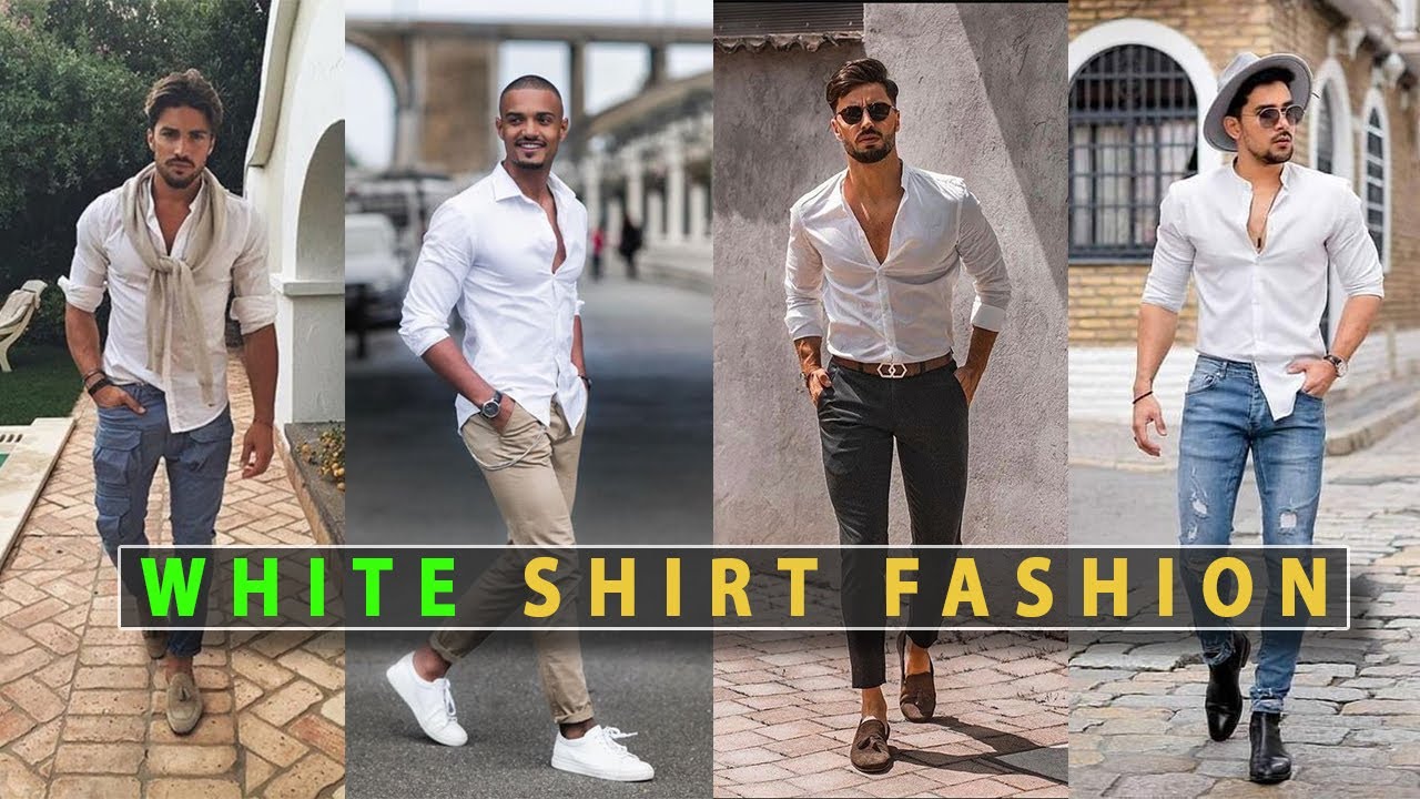 Latest White Shirt Outfit || White shirt combination - YouTube