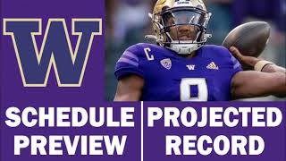Washington Football 2023 Schedule Preview & Record Projection