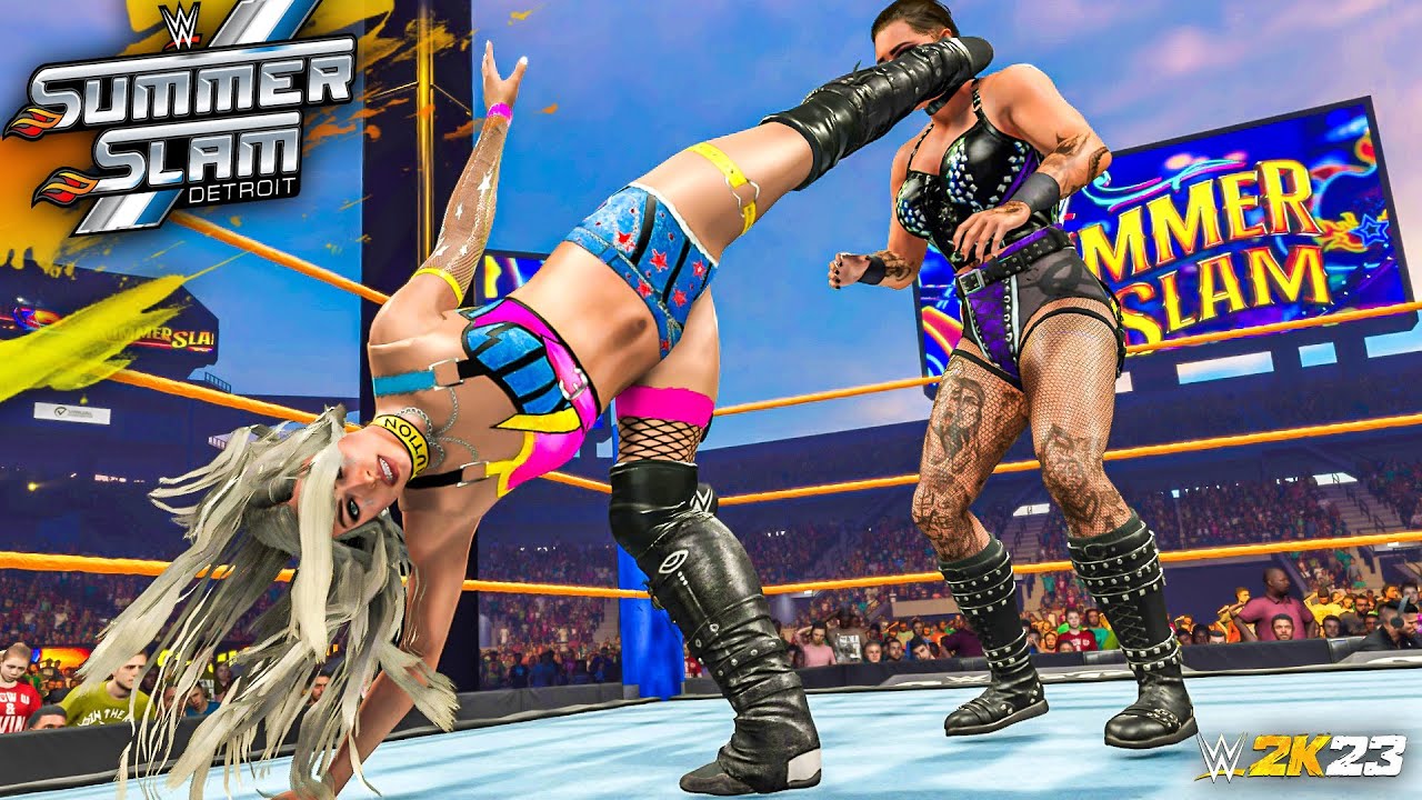 💥Rhea Ripley vs. Liv Championship Battle WWE 2K23 Wwe