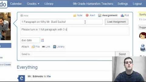Posting an Assignment to Edmodo