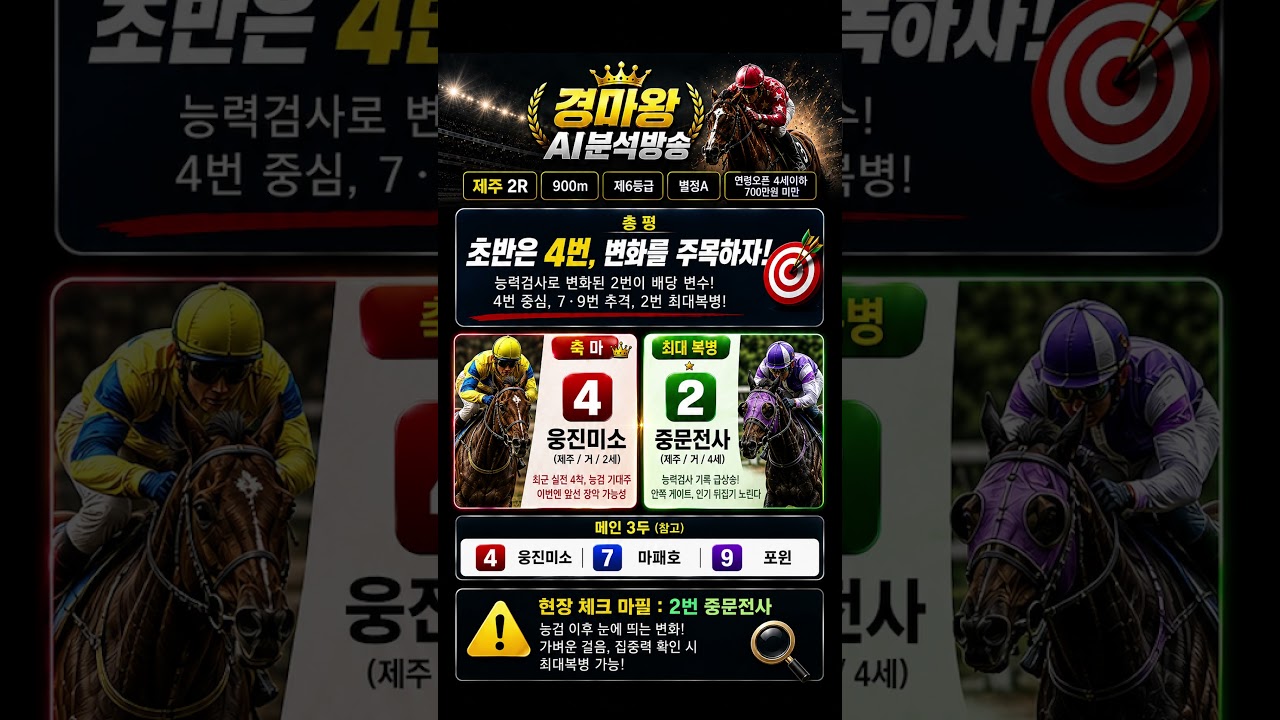 장기휴양 후 걸음 변화 보인 말은?(8월7일 제주2경주)