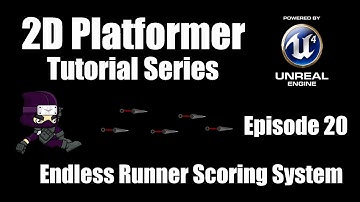 [UE4] How to Make a 2D Platformer - Episode 20: Endless Runner Part 3 | Score System