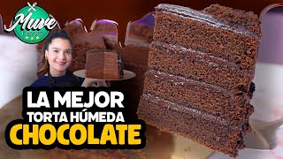 LA MEJOR TORTA DE CHOCOLATE HÚMEDA 🍫 | RECETA FÁCIL | Muve Flavors