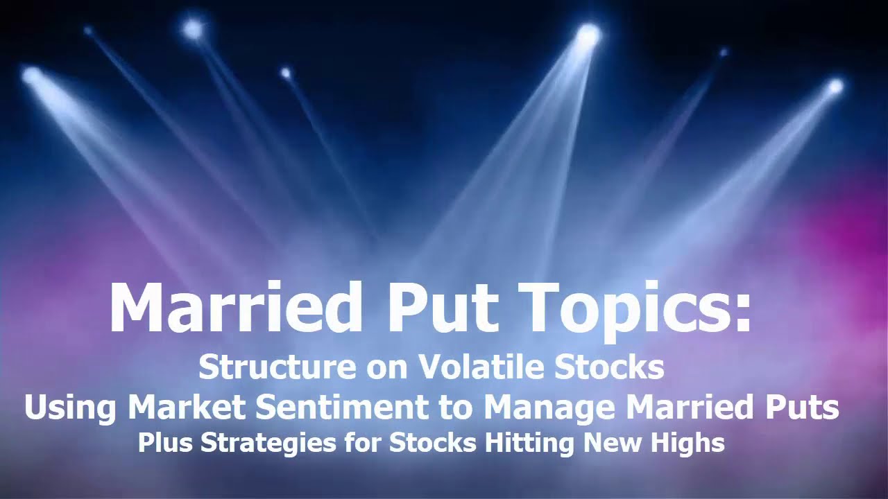 Married Put Topics:  Structure on Volatile Stocks and Managing with the Market Sentiment Tool