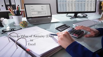 Present value annuity due in excel