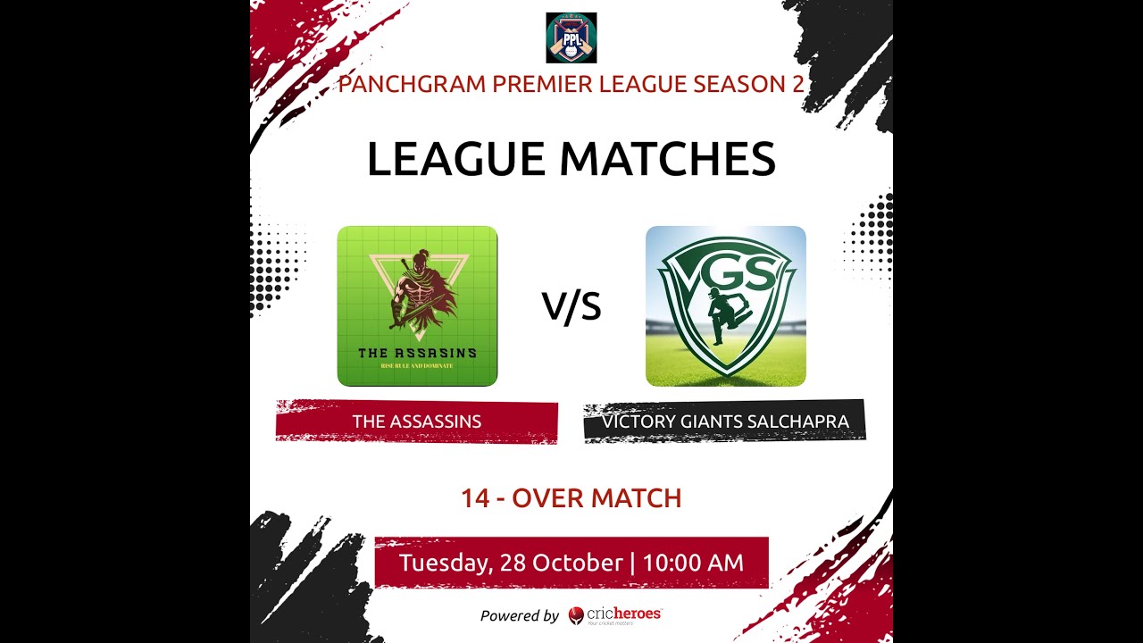 Assassins Vs VGS | Panchgram Premier League S2 Match 11 | 2025 | Umang NGO and Sports Club