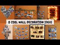 DIY 8 Cool Wall Decoration Ideas | Photo Hanging Ideas On Wall | Fairy Light Room Decorations Idea