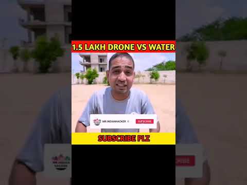 1.5 Lakh Drone Vs Water @MRINDIANHACKER @CrazyXYZ #shorts #shortvideo #viral