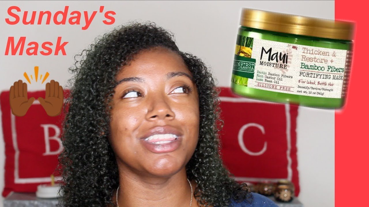 Sunday's Mask 🙌🏾 | Maui Moisture Thicken & Restore