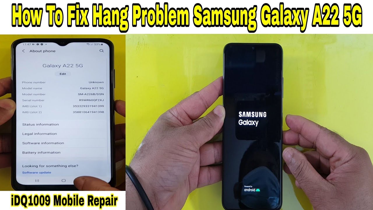 Samsung A22 5g Screenshot Funktioniert Nicht How To Fix Hang Problem Samsung Galaxy A22 5G idq1009.official - YouTube