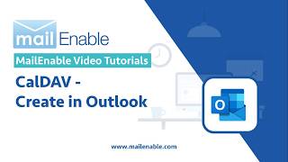 MailEnable Tutorial | CalDAV - Create in Outlook