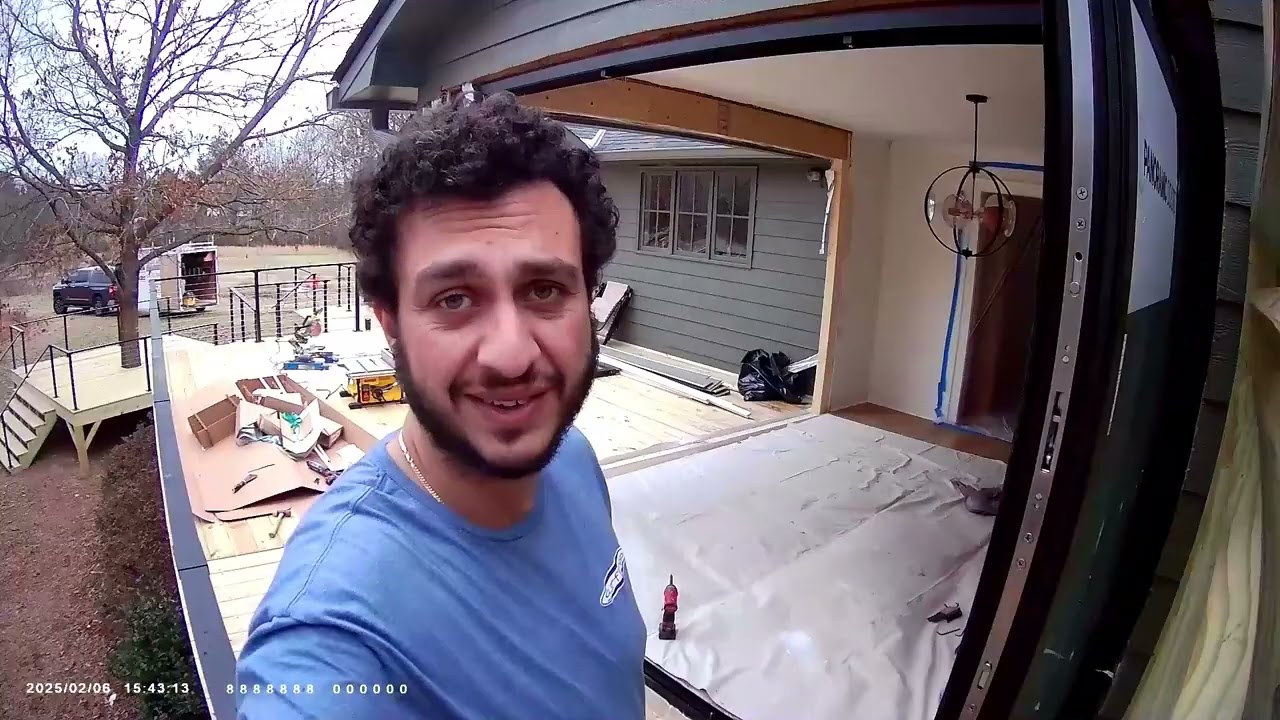 Panoramic Doors installation by Royal Woodworks! 10 ft opening, 3 panels of Panoramic Doors (Part 1)