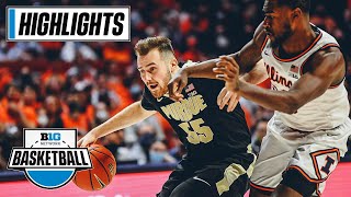 Purdue at Illinois | Big Ten Men's Basketball | Highlights | Jan. 17, 2022