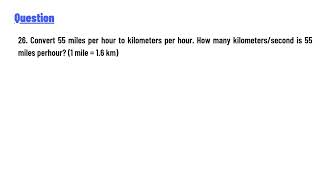 Convert 55 Miles Per Hour To Kilometers Per Hour