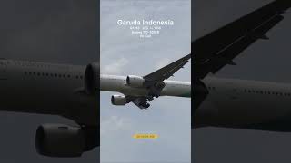 Garuda Indonesia PK-GIH Boeing 777-300ER approaching #aviation #garudaindonesia #boeing777