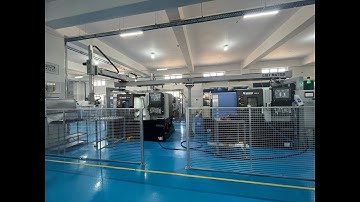 Machine shop automation: Gantry system automation on Doosan cnc turning #cnc  #usa #banglore #uk
