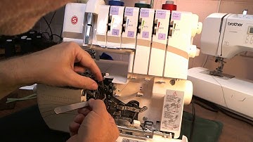 Threading the Singer Pro 5, 4 thread mock safety stretch stitch