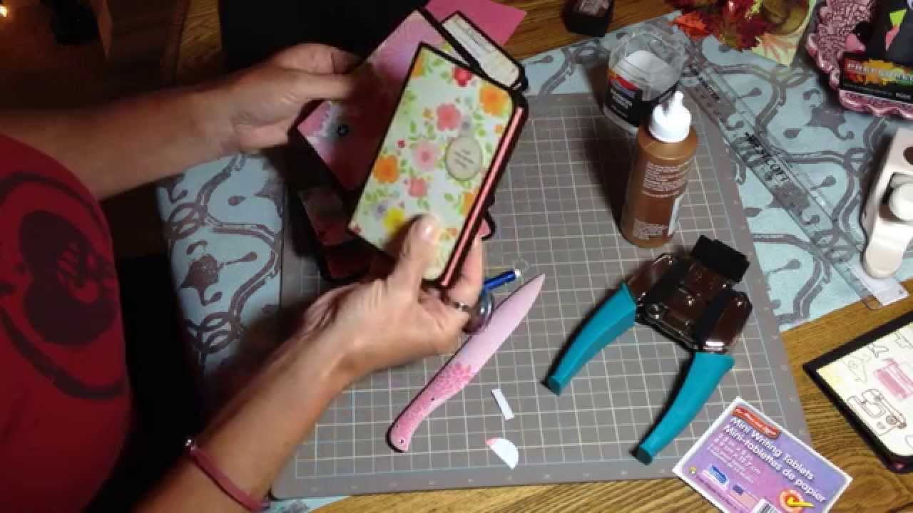 tutorial of dollar tree note pad holder possible gift for coworkers etc... YouTube